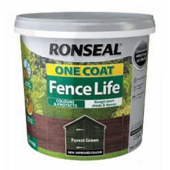 Ronseal One Coat Fence Life Paint Forest Green - 5L 9 Ronseal One Coat Fence Life Paint Forest Green - 5L -Wood Care Store 12804806 1674942086688356