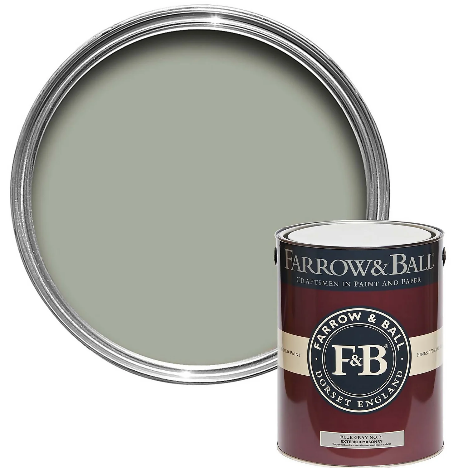 Farrow & Ball Exterior Masonry Paint Blue Gray - 5L 3 Farrow & Ball Exterior Masonry Paint Blue Gray - 5L