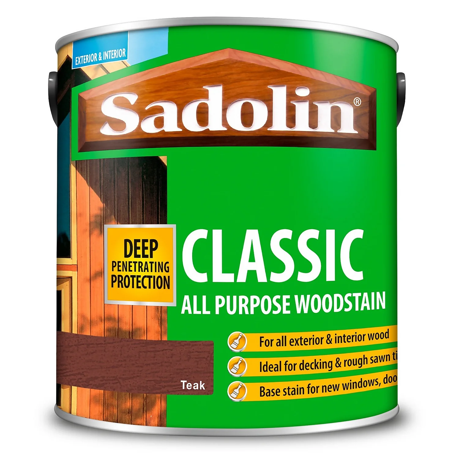 Sadolin Classic All Purpose Woodstain Teak - 2.5L 8 Sadolin Classic All Purpose Woodstain Teak - 2.5L - Image 6