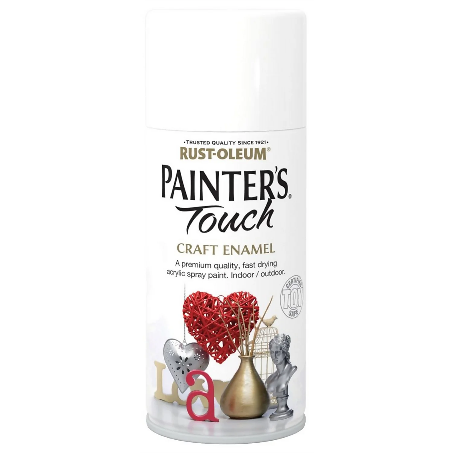 Rust-Oleum Painters Touch - Craft Enamel Spray Paint White Gloss - 150ml 3 Rust-Oleum Painters Touch - Craft Enamel Spray Paint White Gloss - 150ml