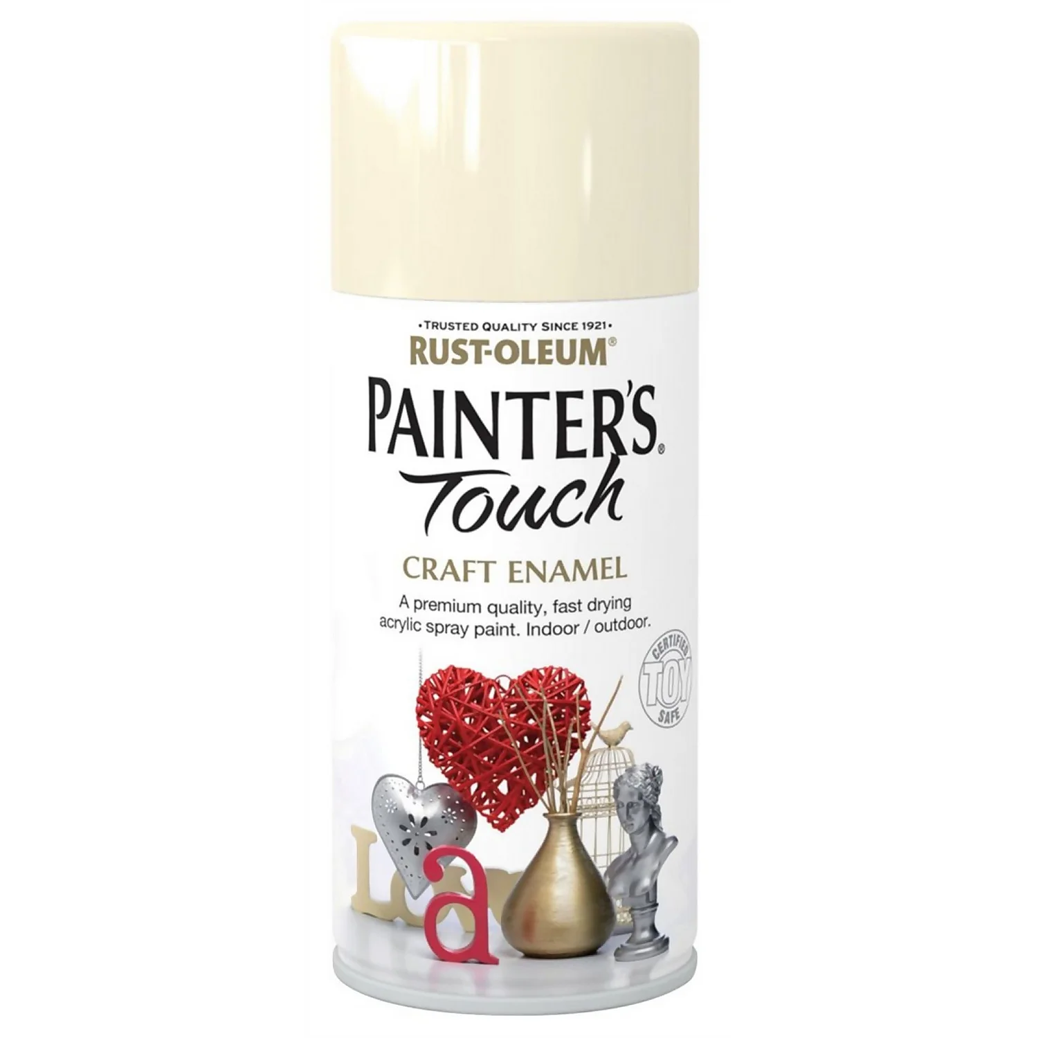Rust-Oleum Painters Touch - Craft Enamel Spray Paint Heirloom White Gloss - 150ml 3 Rust-Oleum Painters Touch - Craft Enamel Spray Paint Heirloom White Gloss - 150ml