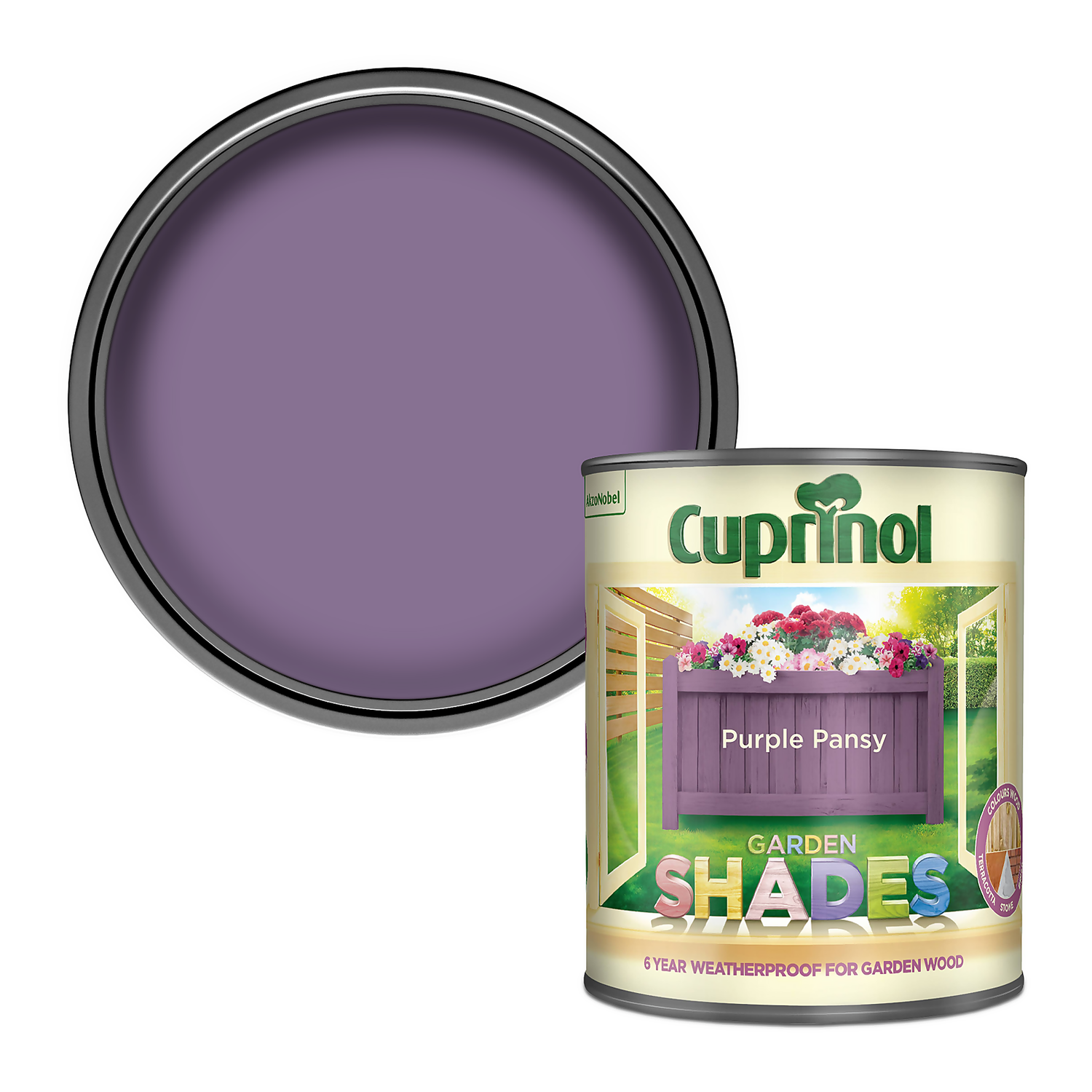 Cuprinol Garden Shades Purple Pansy - 1L 3 Cuprinol Garden Shades Purple Pansy - 1L