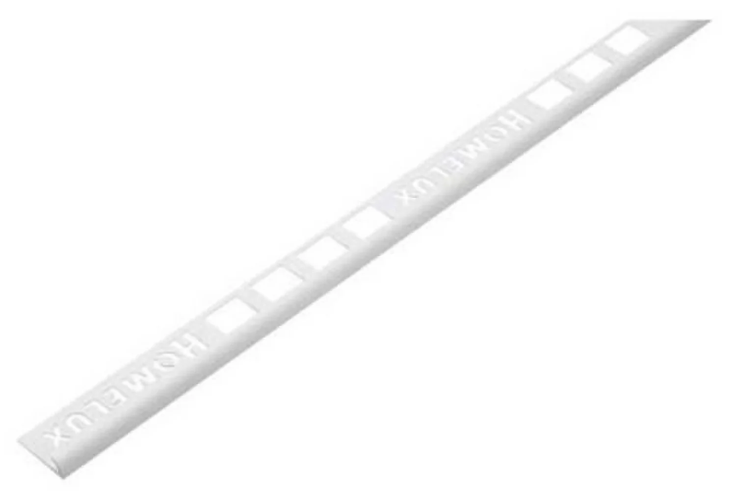 Homelux 6mm Round Edge PVC Tile Trim - White - 1.83m 3 Homelux 6mm Round Edge PVC Tile Trim - White - 1.83m