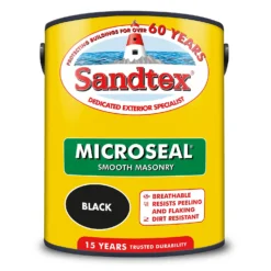 Sandtex® Ultra Smooth Masonry Paint Black - 5L 19 Sandtex® Ultra Smooth Masonry Paint Black - 5L -Wood Care Store 12810261 1394871319047076