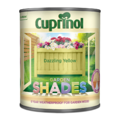 Cuprinol Garden Shades Dazzling Yellow - 1L -Wood Care Store 12810289 1464949841801993