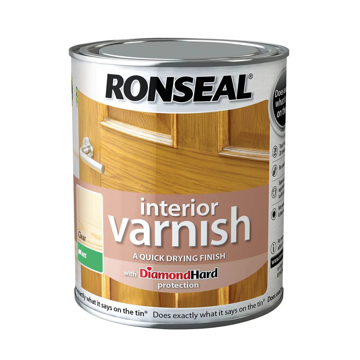 Ronseal Interior Varnish Matt - 750ml 3 Ronseal Interior Varnish Matt - 750ml