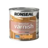 Ronseal Interior Varnish Satin Light Oak - 250ml -Wood Care Store 12811426 1554831968383253