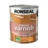 Ronseal Interior Varnish Matt Medium Oak - 750ml -Wood Care Store 12811586 3184831943220762