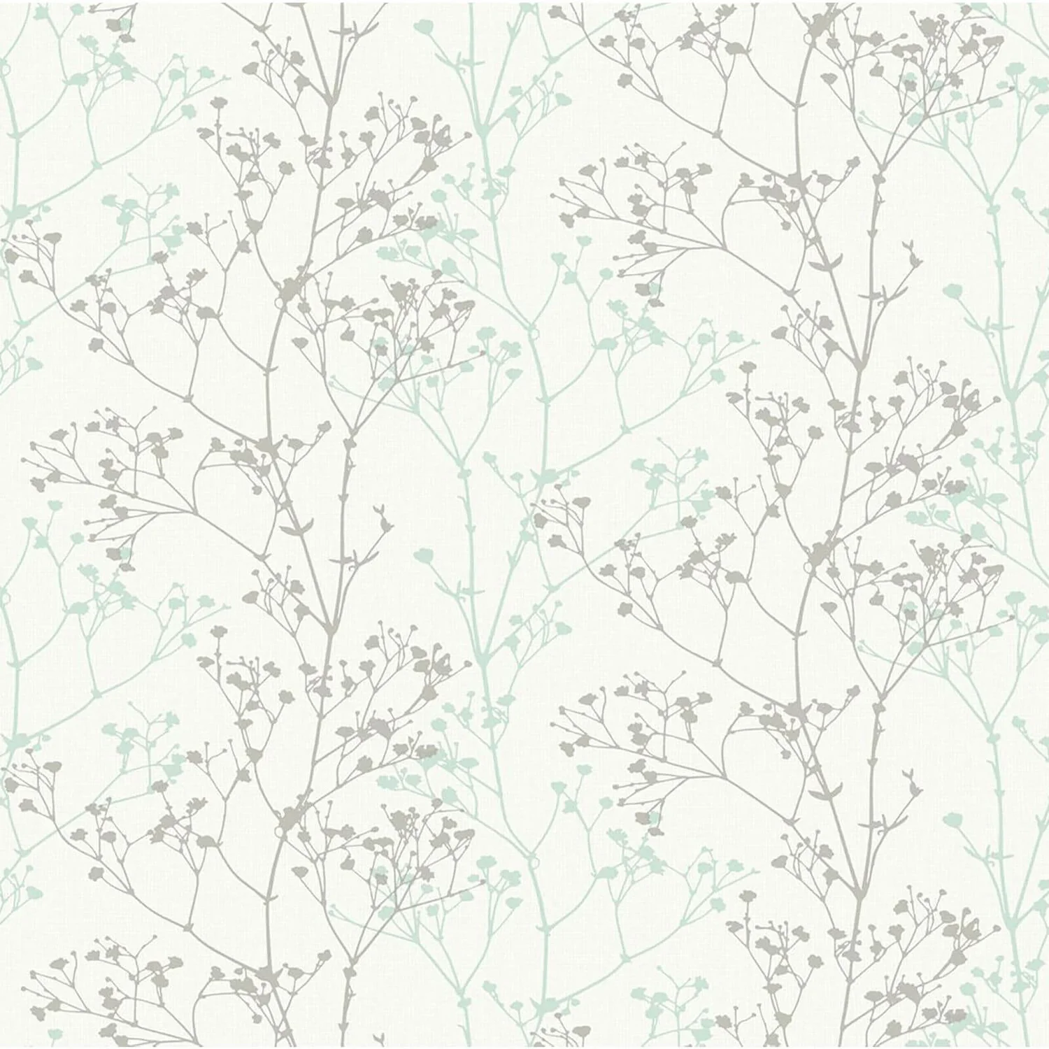 Grandeco Scandi Sprig Wallpaper - Grey & Teal 3 Grandeco Scandi Sprig Wallpaper - Grey & Teal