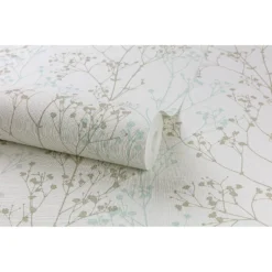 Grandeco Scandi Sprig Wallpaper - Grey & Teal 7 Grandeco Scandi Sprig Wallpaper - Grey & Teal -Wood Care Store 12812865 9504873387007034