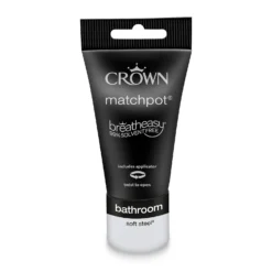 Crown Breatheasy Bathroom Mid Sheen Paint Soft Steel - Tester 40ml 13 Crown Breatheasy Bathroom Mid Sheen Paint Soft Steel - Tester 40ml -Wood Care Store 12814051 1304857364674489