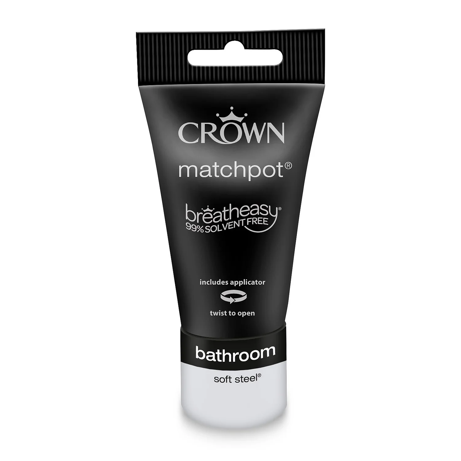 Crown Breatheasy Bathroom Mid Sheen Paint Soft Steel - Tester 40ml 8 Crown Breatheasy Bathroom Mid Sheen Paint Soft Steel - Tester 40ml - Image 6