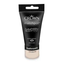 Crown Breatheasy Bathroom Mid Sheen Paint Wheatgrass - Tester 40ml 13 Crown Breatheasy Bathroom Mid Sheen Paint Wheatgrass - Tester 40ml -Wood Care Store 12814056 1394857364678095