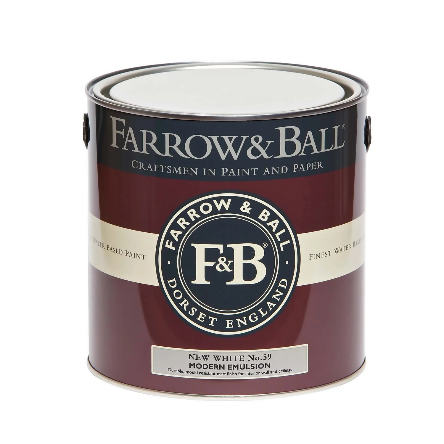 Farrow & Ball Modern Matt Emulsion Paint New White - 2.5L 6 Farrow & Ball Modern Matt Emulsion Paint New White - 2.5L - Image 4