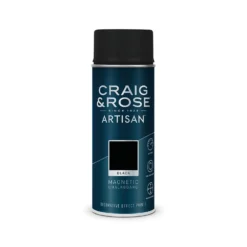 Craig & Rose Artisan Magnetic Chalkboard Spray Paint - Black - 400ml