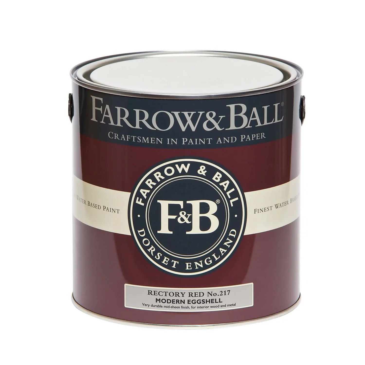 Farrow & Ball Modern Eggshell Paint Rectory Red - 2.5L 6 Farrow & Ball Modern Eggshell Paint Rectory Red - 2.5L - Image 4