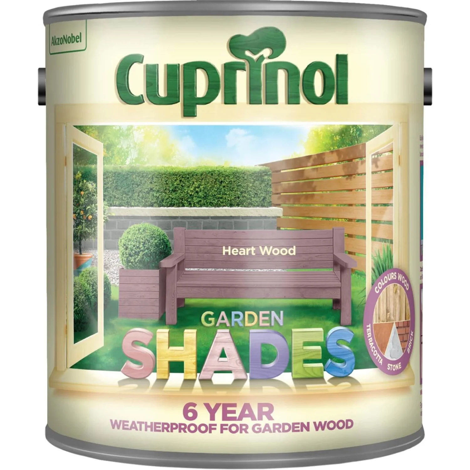 Cuprinol Garden Shades Heart Wood - 2.5L 4 Cuprinol Garden Shades Heart Wood - 2.5L - Image 2