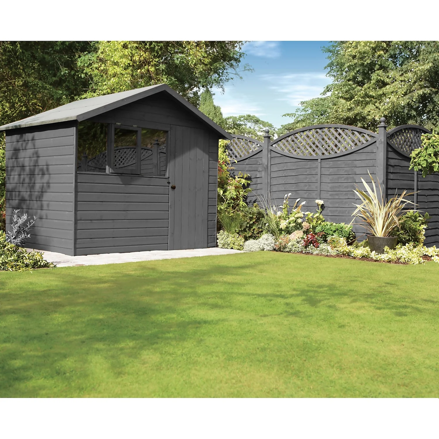 Ronseal Fence Life Plus Paint Charcoal Grey - 5L 4 Ronseal Fence Life Plus Paint Charcoal Grey - 5L - Image 2