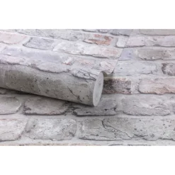 Grandeco Facade Brick Pastel Paste The Wall Wallpaper -Wood Care Store 12822289 1194878324775593