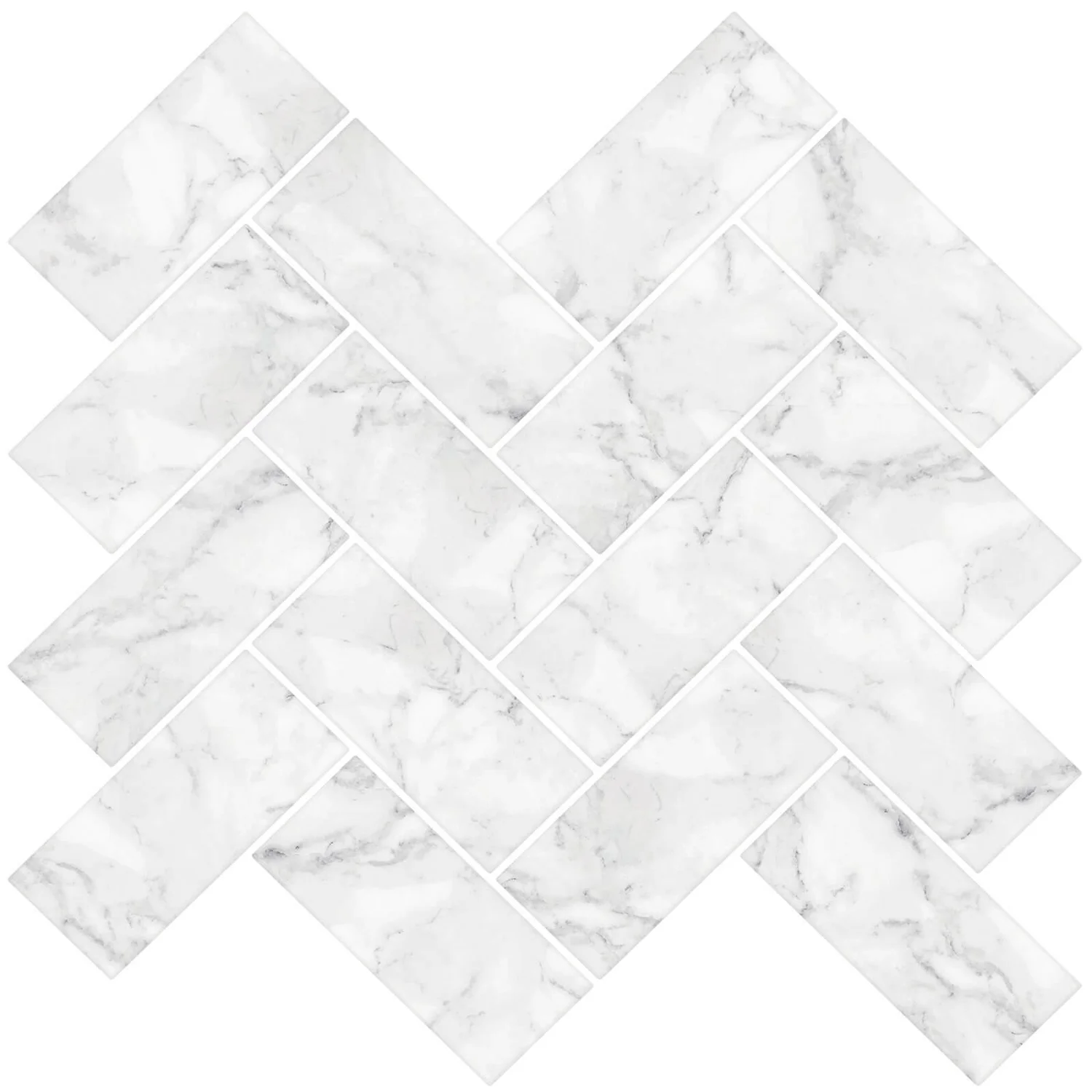 None Herringbone Carrera Peel And Stick Self Adhesive Wall Tiles 4 None Herringbone Carrera Peel And Stick Self Adhesive Wall Tiles - Image 2