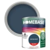 Homebase Interior Quick Dry Gloss Paint Oxford Blue - 750ml -Wood Care Store 12832877 6164831918372911
