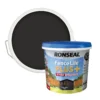Ronseal Fence Life Plus Paint Tudor Black Oak - 5L -Wood Care Store 12833707 2924960722476040