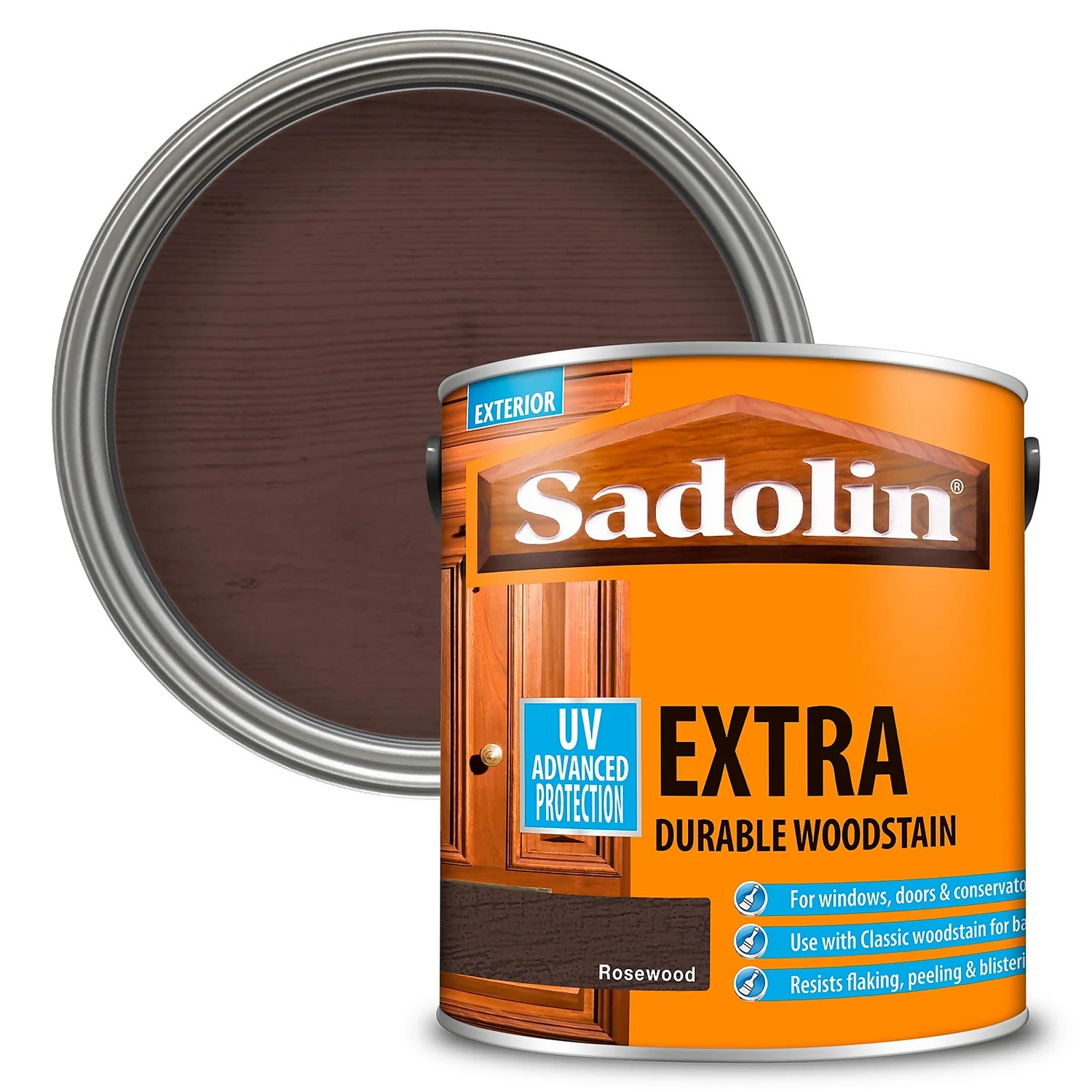 Sadolin Extra Durable Woodstain Rosewood - 2.5L 3 Sadolin Extra Durable Woodstain Rosewood - 2.5L