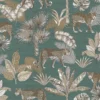 Grandeco Leopard Teal Paste The Wall Wallpaper 2 Grandeco Leopard Teal Paste The Wall Wallpaper -Wood Care Store 12837441 6614831955462964