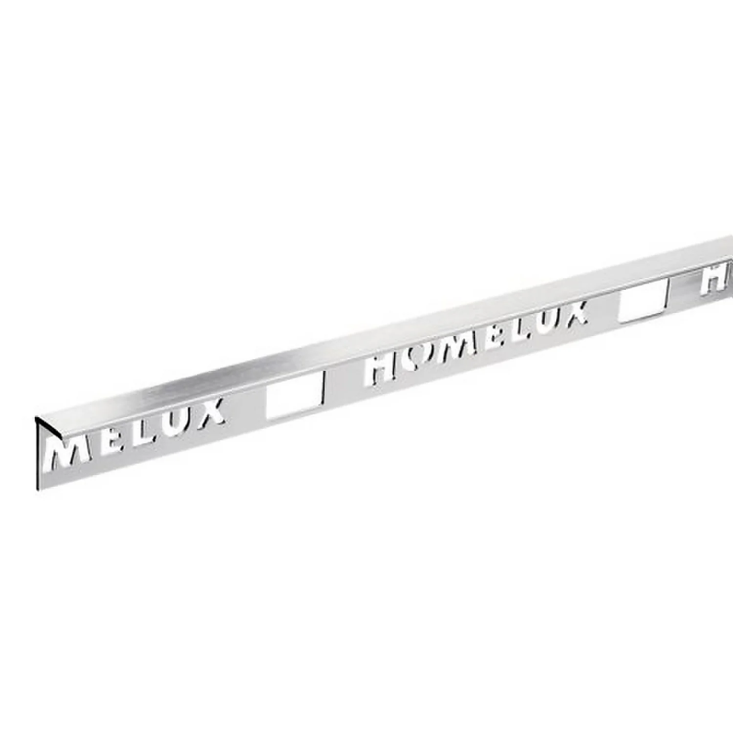 Homelux 8mm Straight Edge Tile Trim - Stainless Steel Effect - 1.83m 3 Homelux 8mm Straight Edge Tile Trim - Stainless Steel Effect - 1.83m