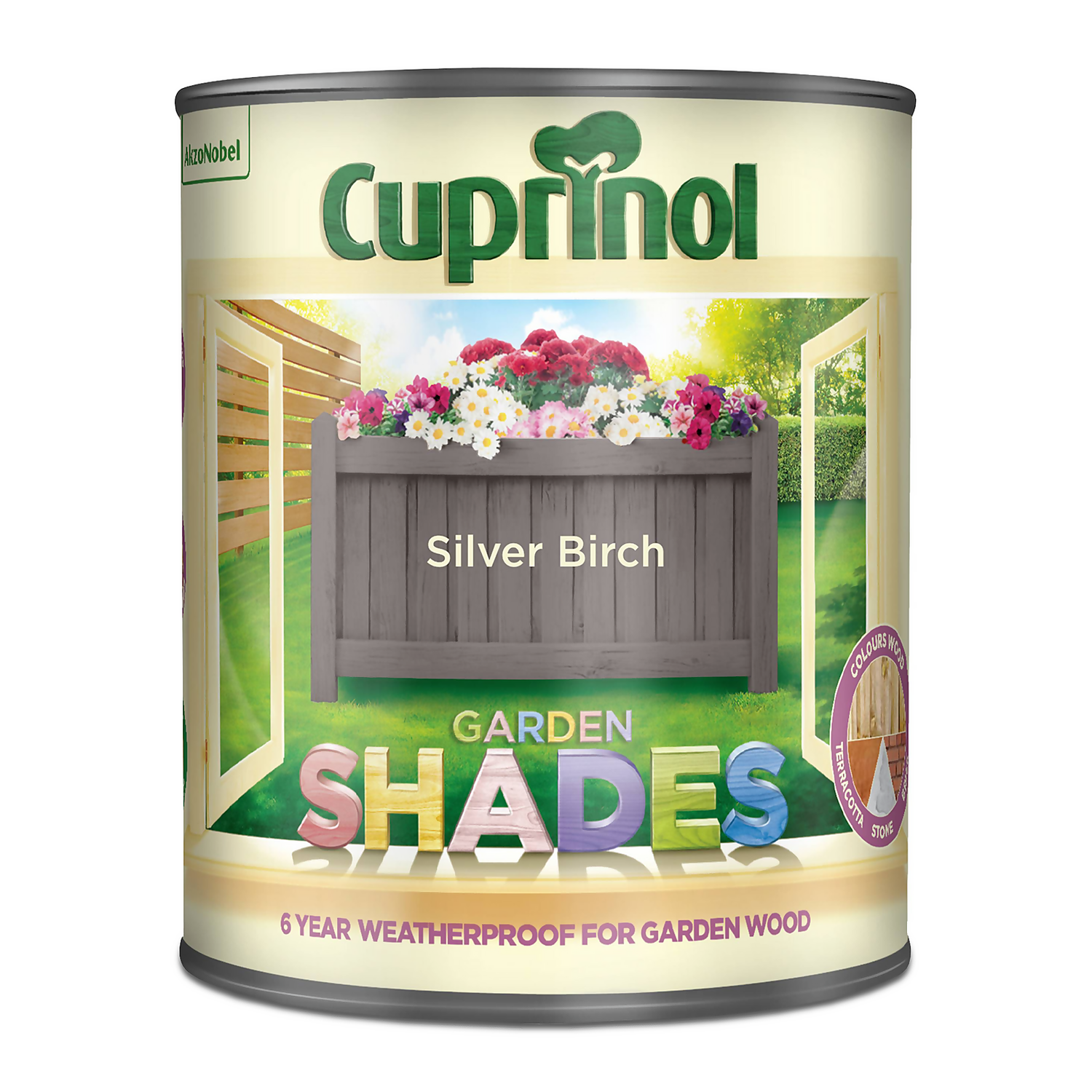Cuprinol Garden Shades Paint Silver Birch - 1L 5 Cuprinol Garden Shades Paint Silver Birch - 1L - Image 3