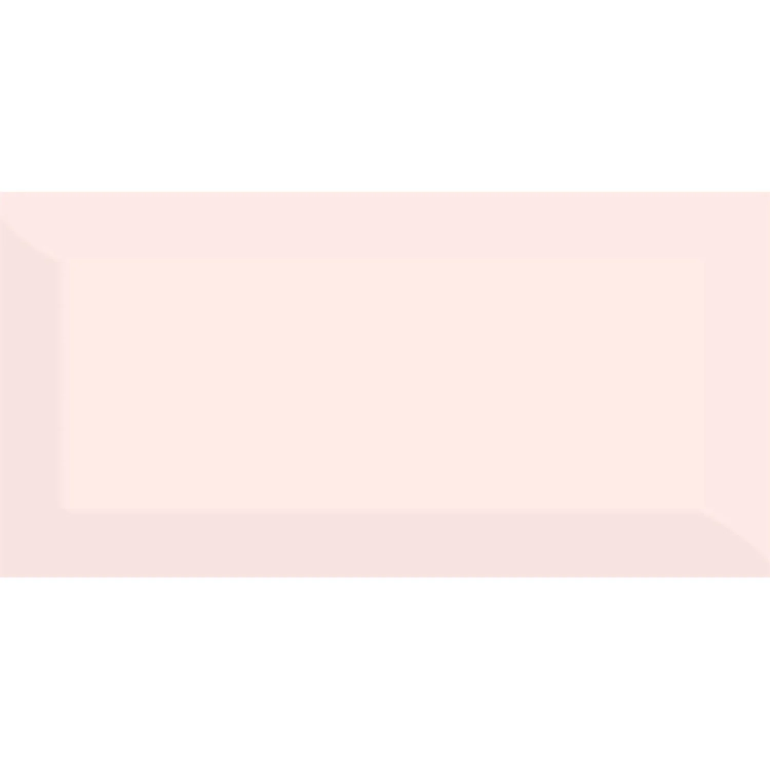 None Metro Rose Pink Bevelled Ceramic Wall Tile 100 X 200mm - 0.5sqm Pack 4 None Metro Rose Pink Bevelled Ceramic Wall Tile 100 X 200mm - 0.5sqm Pack - Image 2