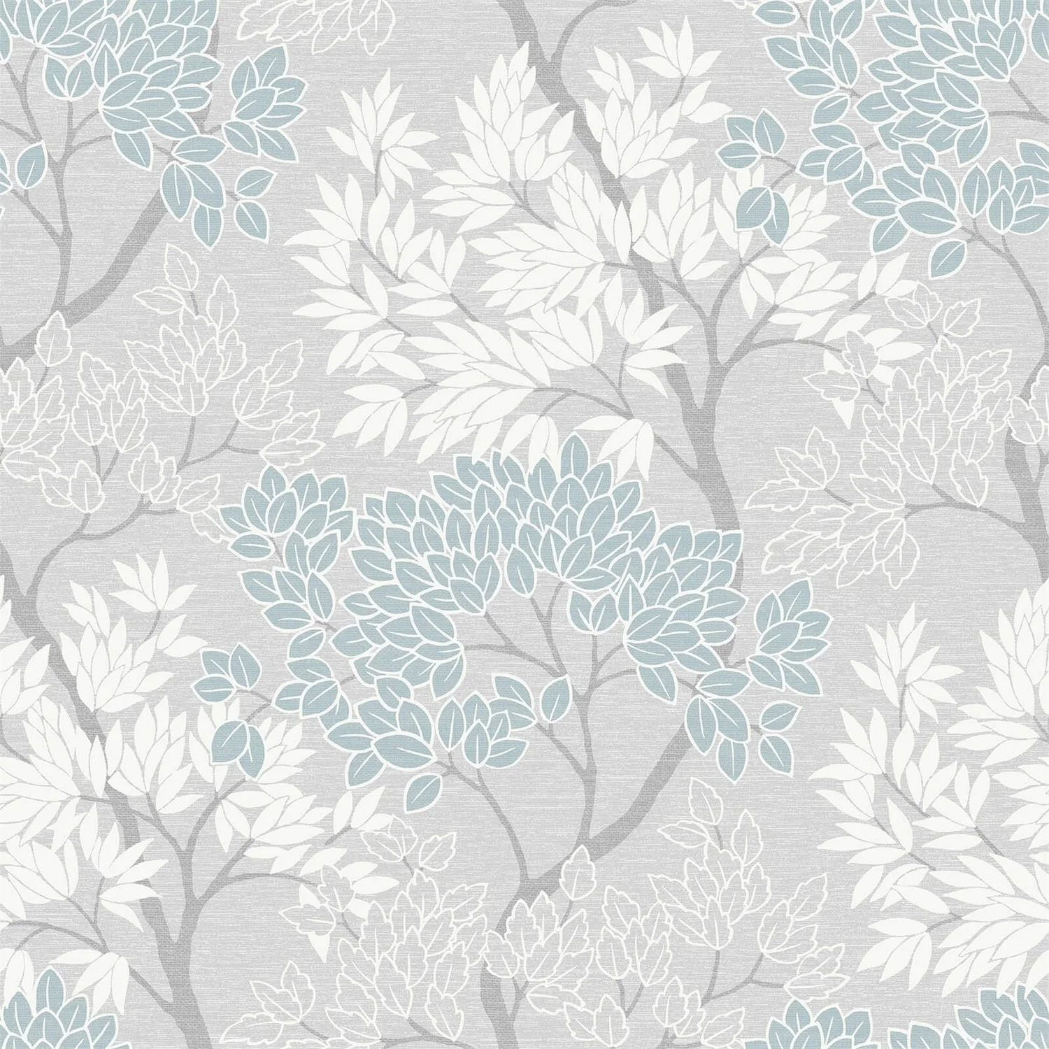 Fresco Lykke Tree Smooth Wallpaper - Sky Blue 3 Fresco Lykke Tree Smooth Wallpaper - Sky Blue