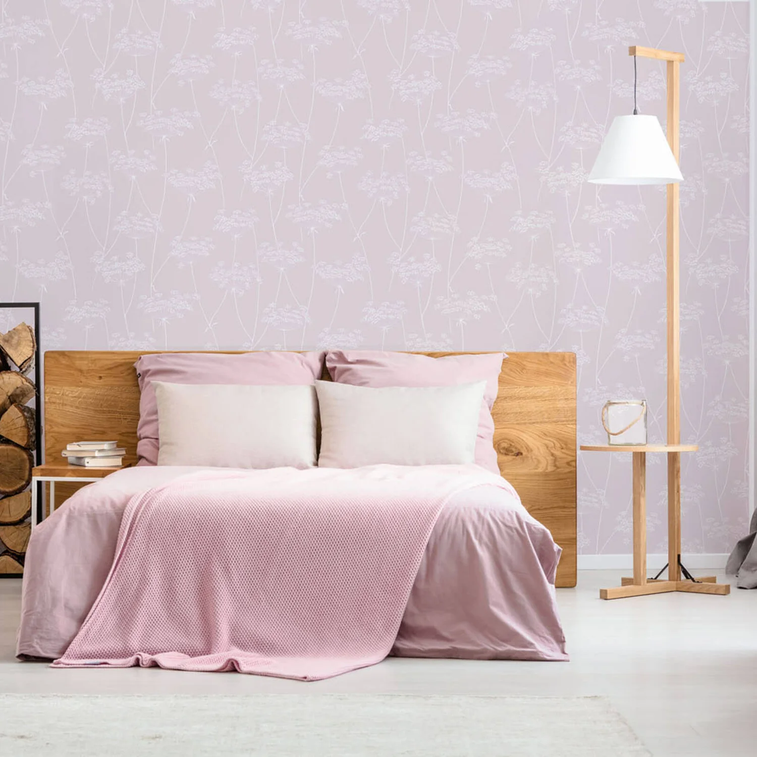 Superfresco Easy Floral Embossed Pink Wallpaper 4 Superfresco Easy Floral Embossed Pink Wallpaper - Image 2