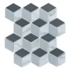 House Of Mosaics Geo Grey Hex Mosaic Tile Sheet -Wood Care Store 12841547 3244831908780846