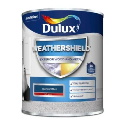 Dulux Weathershield Exterior Gloss Paint Oxford Blue - 750ml 11 Dulux Weathershield Exterior Gloss Paint Oxford Blue - 750ml -Wood Care Store 12842081 1334833169673901