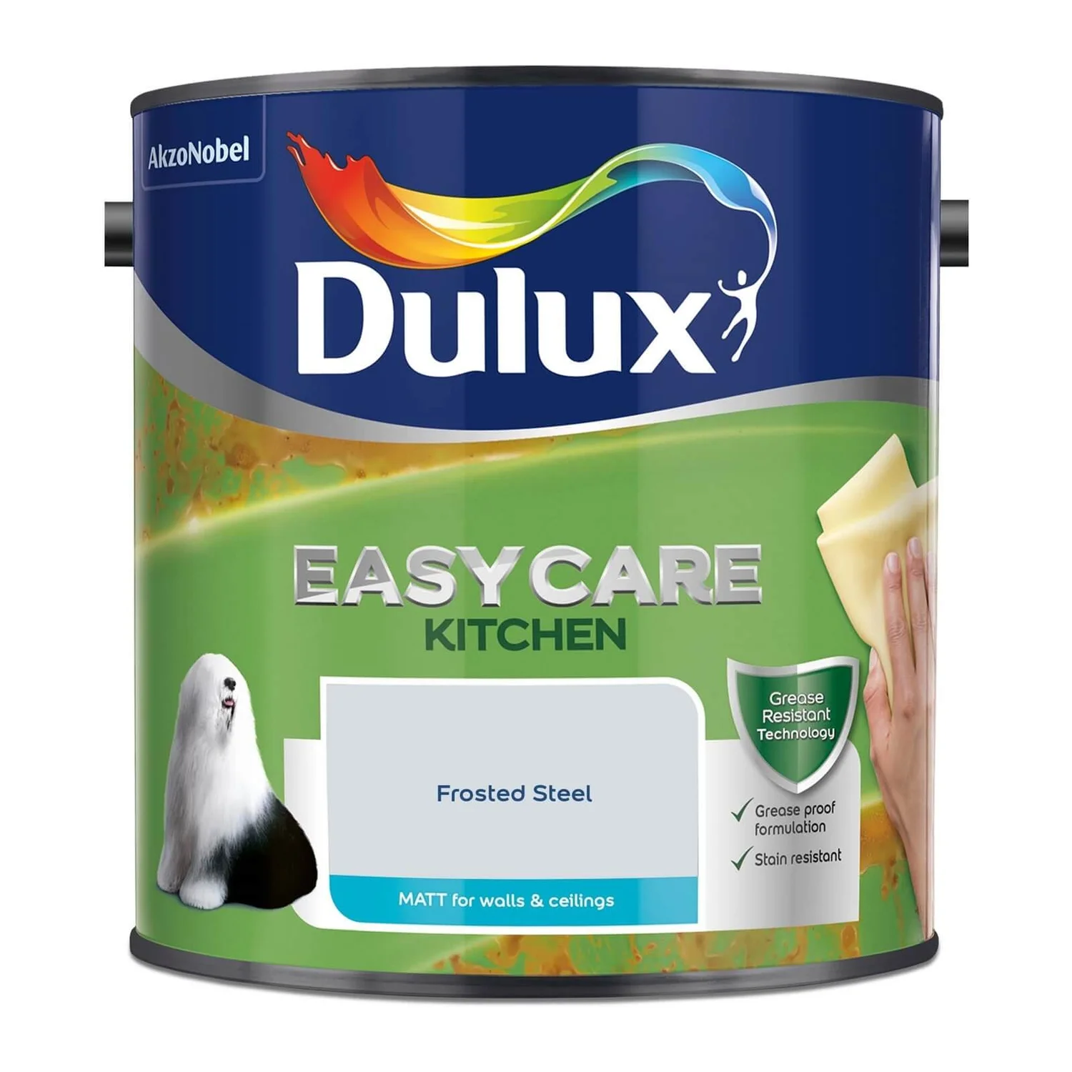 Dulux Easycare Kitchen Frosted Steel - Matt Paint - 2.5L 6 Dulux Easycare Kitchen Frosted Steel - Matt Paint - 2.5L - Image 4