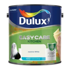 Dulux Easycare Kitchen Jasmine White - Matt Paint - 2.5L -Wood Care Store 12842899 1394833204418236