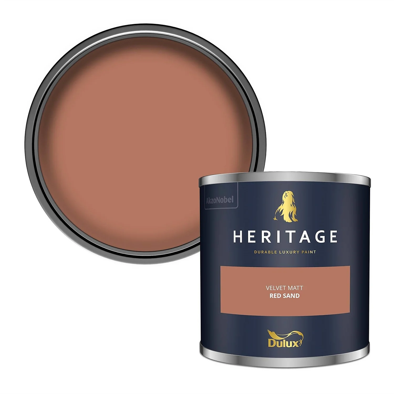Dulux Heritage Matt Emulsion Paint Red Sand - Tester 125ml 3 Dulux Heritage Matt Emulsion Paint Red Sand - Tester 125ml