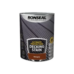 Ronseal Ultimate Protection Decking Stain Rich Mahogany - 5L -Wood Care Store 12889277 9464949798562189