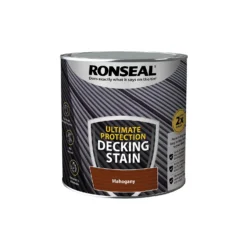 Ronseal Ultimate Protection Decking Stain Rich Mahogany - 2.5L -Wood Care Store 12889278 6804949798342970