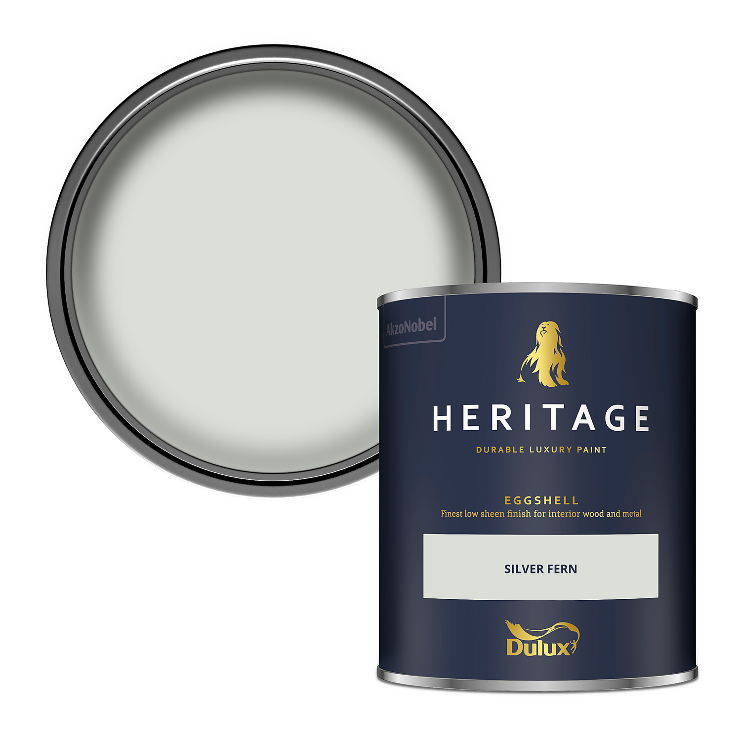 Dulux Heritage Eggshell Paint Silver Fern - 750ml 3 Dulux Heritage Eggshell Paint Silver Fern - 750ml