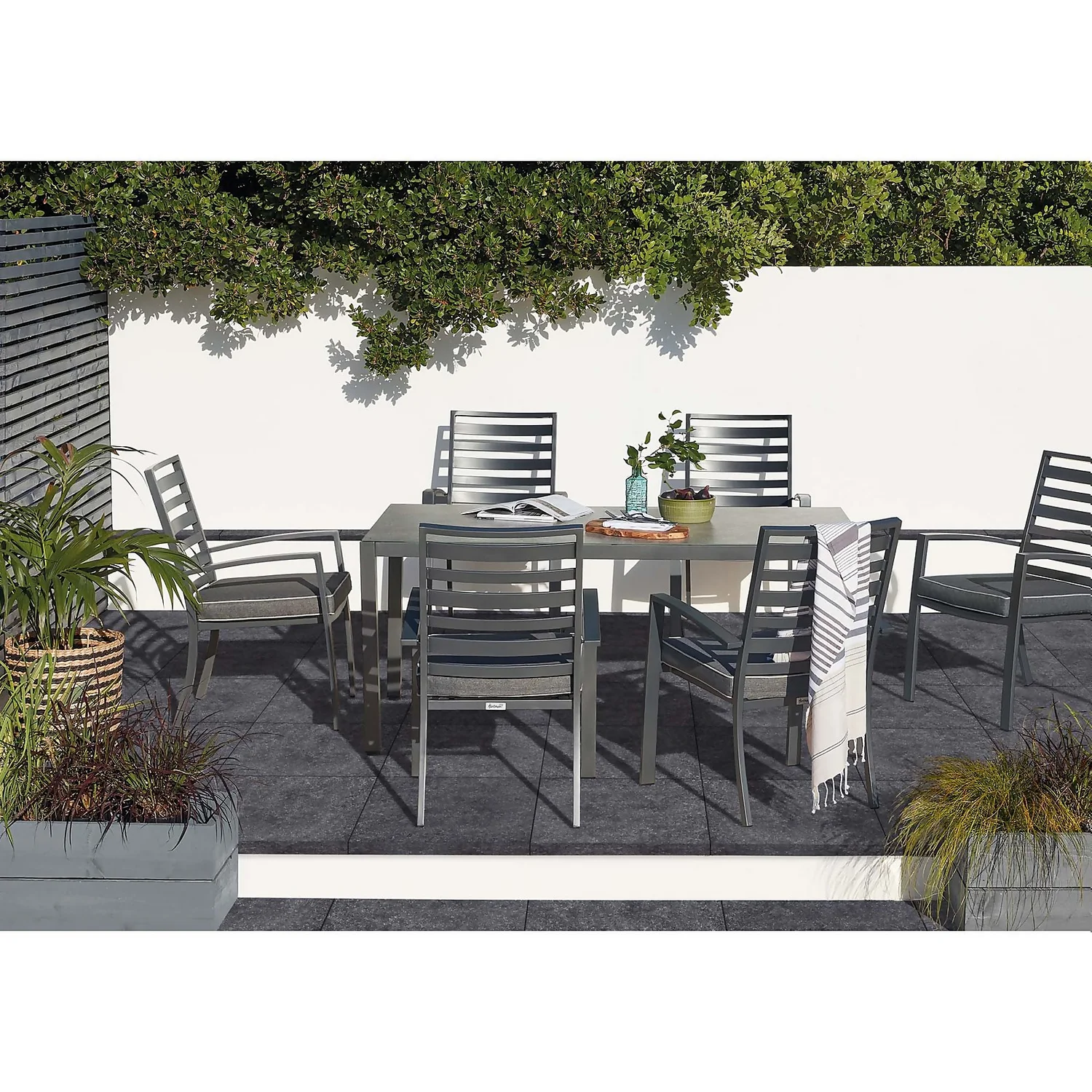 House Of Mosaics Blue Stone Dark Grey Matt Stone Effect Porcelain Outdoor Tiles 60 X 60cm - Pack Of 2 3 House Of Mosaics Blue Stone Dark Grey Matt Stone Effect Porcelain Outdoor Tiles 60 X 60cm - Pack Of 2