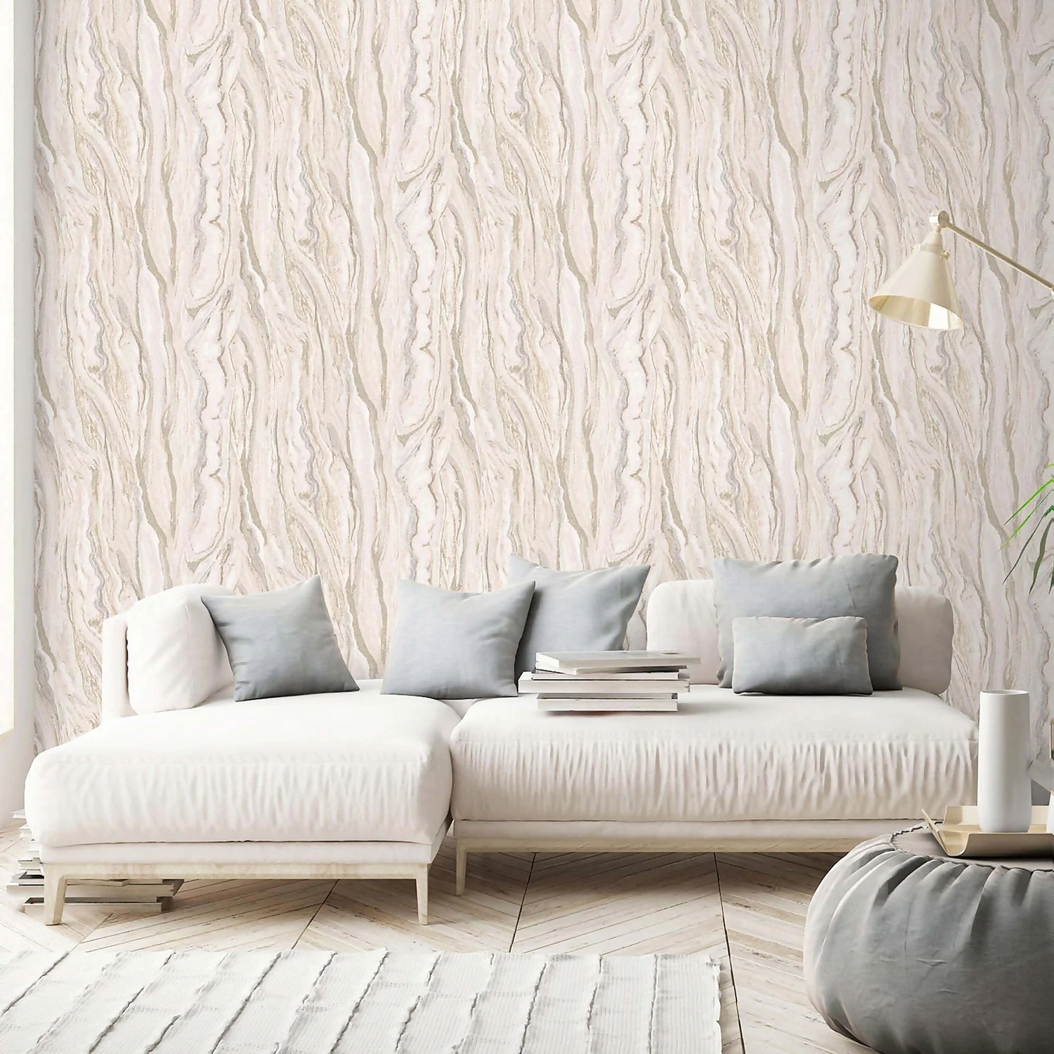 Elle Decoration Marble Blush Cream Gold Wallpaper 5 Elle Decoration Marble Blush Cream Gold Wallpaper - Image 3