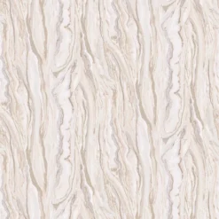 Elle Decoration Marble Blush Cream Gold Wallpaper