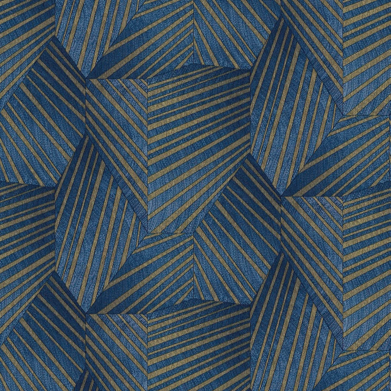 Elle Decoration Stripe Blue Gold Wallpaper 3 Elle Decoration Stripe Blue Gold Wallpaper