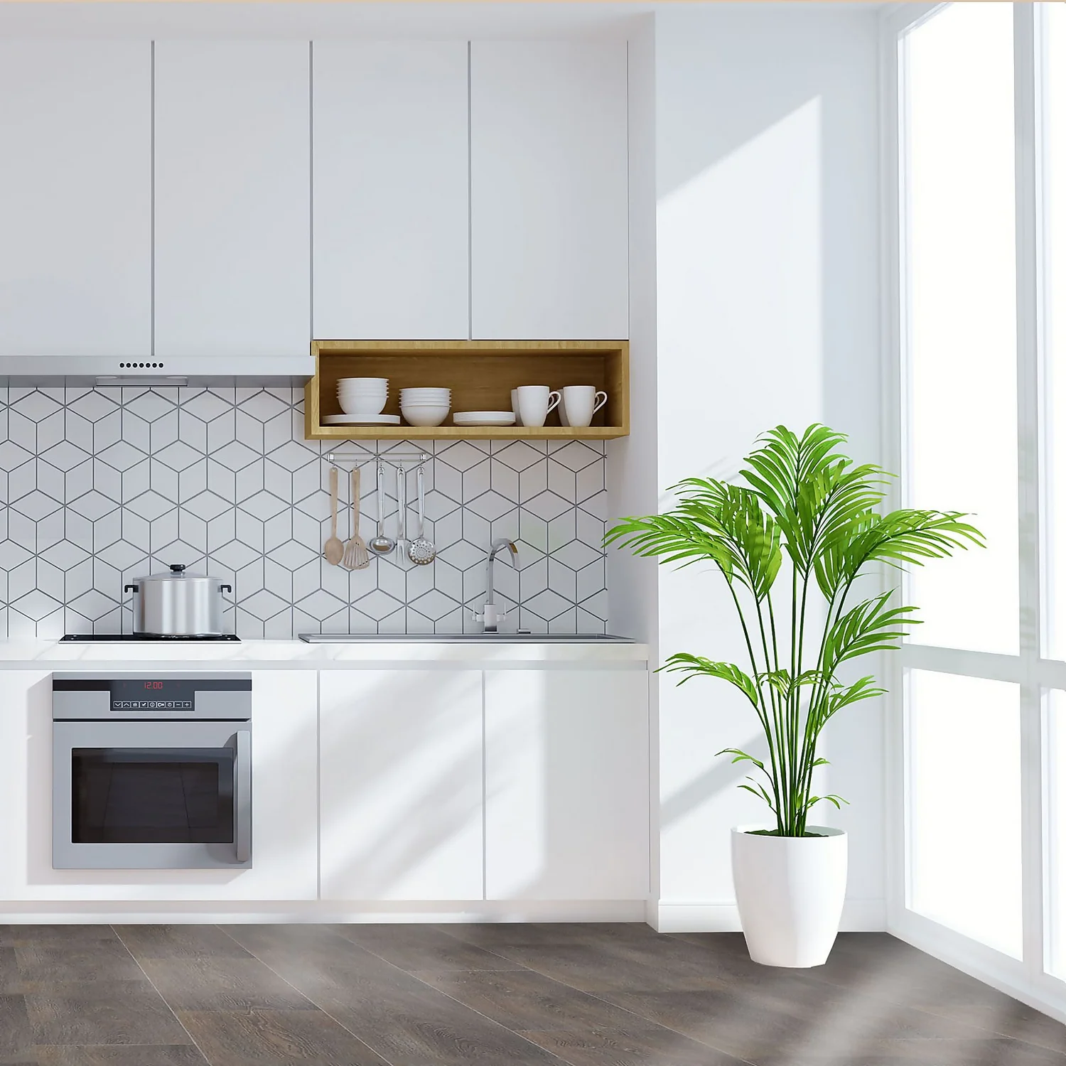 None Warm Oak Vinyl Sheet Flooring - 3x2m Roll 5 None Warm Oak Vinyl Sheet Flooring - 3x2m Roll - Image 3