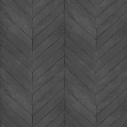 Organic Textures Chevron Wood Black Wallpaper
