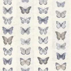 Featured Products 1 Organic Textures Jewel Butterflies Blue Wallpaper Sample