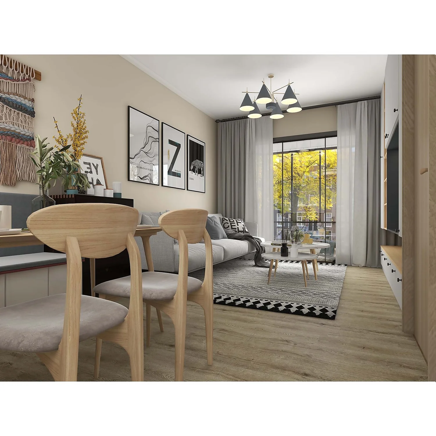 None Rigid Core Luxury Vinyl Flooring Coastal Sand Plank 6 None Rigid Core Luxury Vinyl Flooring Coastal Sand Plank - Image 4