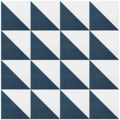 House Beautiful Cube Denim Porcelain Wall & Floor Tile 200 X 200mm - 0.52sqm Pack -Wood Care Store 13220590 3274916410230063